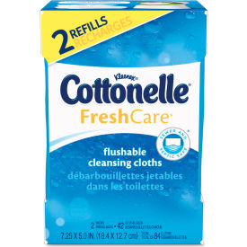 United Stationers Supply 35970 Cottonelle® Fresh Care Flushable Cleansing Cloths, 3-3/4 x 5-1/2, 84/Pack - 35970 image.