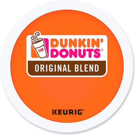 United Stationers Supply GMT400845 Dunkin® Original Blend Coffee, Regular, Medium Ground, K-Cup Pods, 0.37 oz. Cap., Pack of 88 image.
