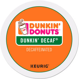 United Stationers Supply GMT0846 Dunkin® Decaf Coffee, Medium Ground, K-Cup Pods, 0.37 oz. Capacity, Pack of 24 image.