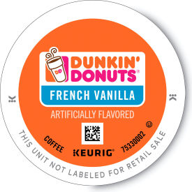 United Stationers Supply GMT0847 Dunkin® French Vanilla Coffee, Regular, Light Ground, K-Cup Pods, 0.37 oz. Capacity, Pack of 22 image.