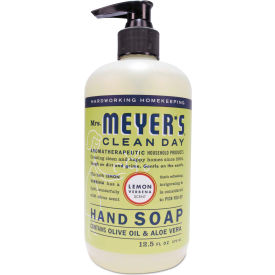 United Stationers Supply 651321 Mrs. Meyers® Clean Day Liquid Hand Soap, Lemon, 12.5 oz. Pump 6/Carton - 651321 image.