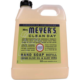 Mrs. Meyer's Clean Day Liquid Hand Soap Refill Bottle, Lemon Verbena, 33 oz. 6/Case - 651327 Mrs. Meyer's Clean Day Liquid Hand Soap Refill Bottle, Lemon Verbena, 33 oz. 6/Case - 651327