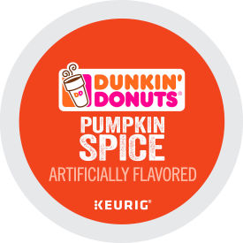 United Stationers Supply GMT7596 Dunkin® Pumpkin Spice Coffee, Regular, Medium Ground, K-Cup Pods, 0.37 oz. Capacity, Pack of 22 image.
