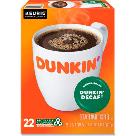 United Stationers Supply GMT1269 Dunkin® Decaf Coffee, Medium Ground, K-Cup Pods, 0.37 oz. Capacity, Pack of 22 image.