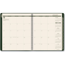 At-A-Glance Products 70260G60 AT-A-GLANCE® Recycled Monthly Planner, 11 x 9, Green, 2024-2025 image.