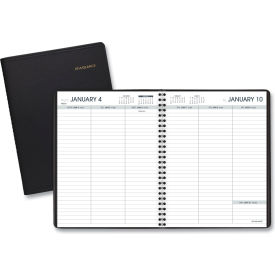 At-A-Glance Products 7085505 AT-A-GLANCE® Weekly Planner Ruled for Open Scheduling, 8.75 x 6.75, Black, 2024 image.