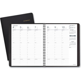 At-A-Glance Products 7086505 AT-A-GLANCE® Weekly Appointment Book Ruled, Hourly Appts, 8.75 x 7, Black, 2024-2025 image.