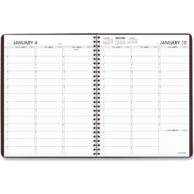 At-A-Glance Products 7095050 AT-A-GLANCE® Weekly Appointment Book, 11 x 8.25, Winestone, 2024-2025 image.