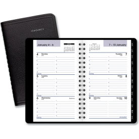 At-A-Glance Products G25000 AT-A-GLANCE® Weekly Pocket Appt. Book, Telephone/Address Section, 6 x 3.5, Black, 2024 image.