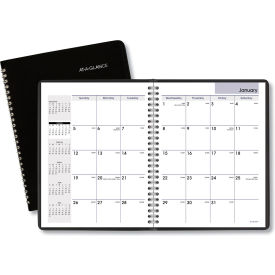 At-A-Glance Products G40000 AT-A-GLANCE® Monthly Planner, 8.75 x 7, Black, 2024 image.