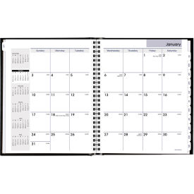 At-A-Glance Products G400H00 AT-A-GLANCE® Hard-Cover Monthly Planner, 8.5 x 7, Black, 2024 image.