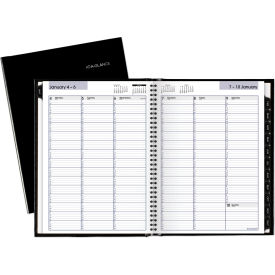 At-A-Glance Products G520H00 AT-A-GLANCE® Hardcover Weekly Appointment Book, 11 x 8, Black, 2024 image.