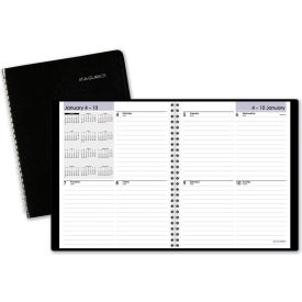 At-A-Glance Products G53500 AT-A-GLANCE® Open-Schedule Weekly Appointment Book, 8.75 x 7, Black, 2024 image.