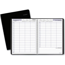 At-A-Glance Products G56000 AT-A-GLANCE® Four-Person Group Daily Appointment Book, 11 x 8, Black, 2024 image.