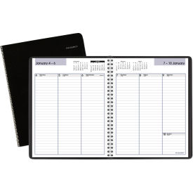 At-A-Glance Products G59000 AT-A-GLANCE® Weekly Planner, 8.75 x 7, Black, 2024 image.