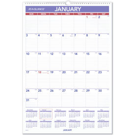 At-A-Glance Products PMLM0328 AT-A-GLANCE® Erasable Wall Calendar, 15.5 x 22.75, White, 2024 image.