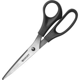 Acme United Corp. 13135*****##* Westcott® All Purpose Value Scissors, Black, 8" image.