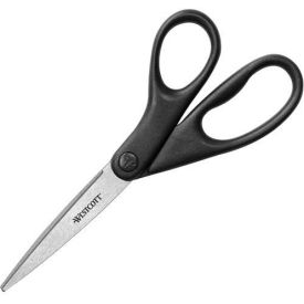 Acme United Corp. 13139*****##* Westcott 13139 All Purpose Design Line Straight Scissors, Metallic Black, 8" image.