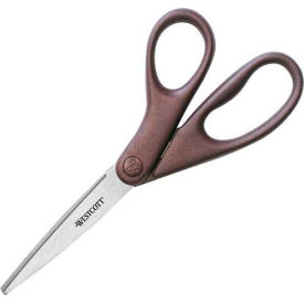 Acme United Corp. 41511 Westcott® Design Line Stainless Steel Scissors, 8" Straight, Metallic Burgandy image.