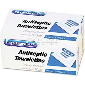 Acme United Corp. 51028 PhysiciansCare 51028 First Aid Antiseptic Towelettes, Box of 25 image.