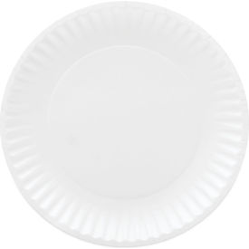 United Stationers Supply CP6OAWH AJM Packaging Corporation Coated Paper Plates, 6" Dia., White, Pack of 1200 image.