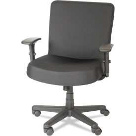 United Stationers Supply ALECP210 Alera®XL Series Big & Tall Mid Back Task Chair, 500 lb. Capacity, Fabric, Black image.