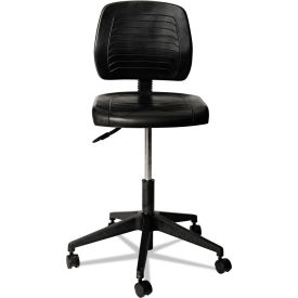 Alera Furniture CS616 Alera Wl Series Workbench Stool, 25" Seat Height, Supports Up To 250 Lbs., Blk Seat/Blk Back image.