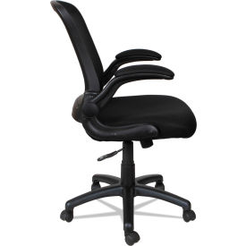 Alera Eb-E Series Swivel/Tilt Mid-Back Mesh Chair, Supports Up To 275 Lbs, Blk Seat/Blk Back