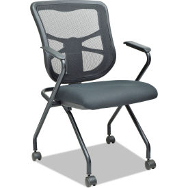 Alera Furniture ALEEL4914 Alera® Elusion Nesting Chairs - Mesh Back - 2 Per Carton image.