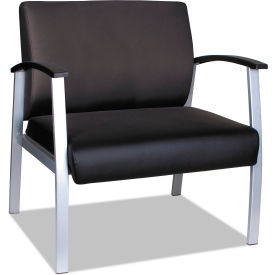 Alera Furniture ML2219 Alera® Bariatric Guest Chair - Polyurethane - Black - metaLounge Series image.