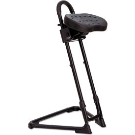 Alera Furniture SS600 Alera Ss Series Sit/Stand Adjustable Stool, Black/Black, Black Base image.