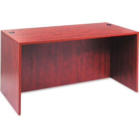 Alera Furniture ALEVA216030MC Alera Desk Shell with Straight Front - 59-1/8 x 29-1/2 x 29-1/2 - Med Cherry - Valencia Series image.