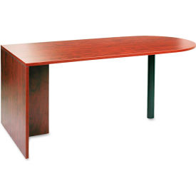 Alera Furniture ALEVA277236MC Alera D-Top Desk Peninsula - 72"W x 36"D x 29-1/2"H - Medium Cherry - Valencia Series image.
