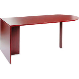 Alera Furniture ALEVA277236MY Alera D-Top Desk Peninsula - 72"W x 36"D x 29-1/2"H - Mahogany - Valencia Series image.