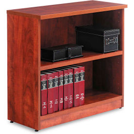 Alera Furniture ALEVA633032MC Alera Bookcase with 2 Shelves - 31-3/4"W x 14"D x 29-1/2"H, - Medium Cherry - Valencia Series image.