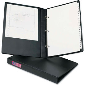 Avery-Dennison 6400 Avery® Legal Three-Ring Durable Binder w/Round Rings, 1" Capacity, Black image.