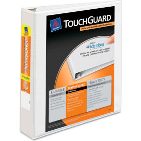 Avery® Touchguard Antimicrobial View Binder with Slant Rings 1-1/2"" Capacity White