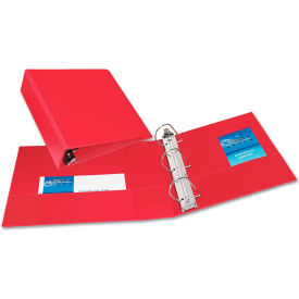 Avery-Dennison 27204 Avery® Durable Binder with Slant Rings, Vinyl, 11 x 8 1/2, 3", Red image.