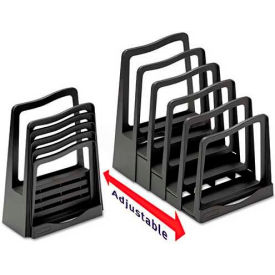 Avery-Dennison 73523 Avery® Adjustable File Rack, Five Sections, 8 x 10-3/4 x 11-3/4, Black image.
