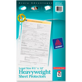 Avery Dennison Corporation 73897 Avery® Top-Load Polypropylene Sheet Protector, Heavy, Legal, Diamond Clear, 25/Pack image.