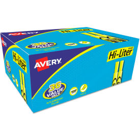 Avery Consumer Products 98208 Avery® HI-LITER Desk-Style Highlighters, Chisel Tip, Fluorescent Yellow, 36/Box image.