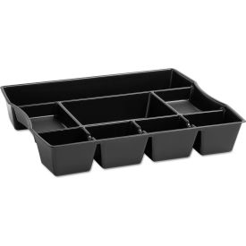 Rubbermaid Commercial Products 21864 Rubbermaid® Desk Drawer Organizer with 9 Compartments Black image.