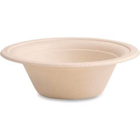 Vegware Nourish Molded Fiber Tableware Bowls 12 oz. Capacity 6" Dia. White 1000/Carton 