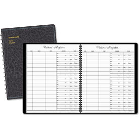 At-A-Glance® Visitor Registration Book 8-7/8"" x 11-7/16"" Black Cover 60 Sheets/Pad