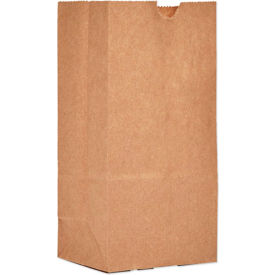 United Stationers Supply BAGGK1500 Duro Bag Paper Grocery Bags, #1, 3-1/2"W x 2-3/8"D x 6-7/8"H, Kraft, 500/Pack image.