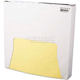 Bagcraft Papercon BGC 057412 Bagcraft Papercon® Grease-Resistant Wrap/Liner, 12 x 12, Yellow image.