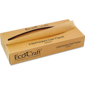 United Stationers Supply 1601216012 Bagcraft™ EcoCraft® Interfolded Soy Wax Deli Sheets, 10-3/4"L x 12"W, Pack of 6000 image.