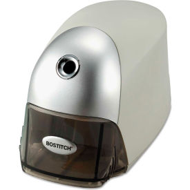 Standley Bostitch EPS8HD-GRY Bostitch® QuietSharp Executive Electric Pencil Sharpener, AC-Powered, 4" x 7.5" x 5", Gray image.