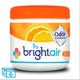 United Stationers Supply BRI 900013 Bright Air Super Odor Eliminator, Mandarin Orange and Fresh Lemon, 14 oz., 6/Case image.