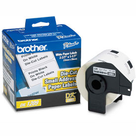 Brother International Corp DK1209 Brother® Die-Cut Address Labels, 1.1" x 2.4", White, 800/Roll image.